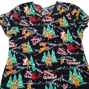 Rudolph Medical scrub top multicolor size L
